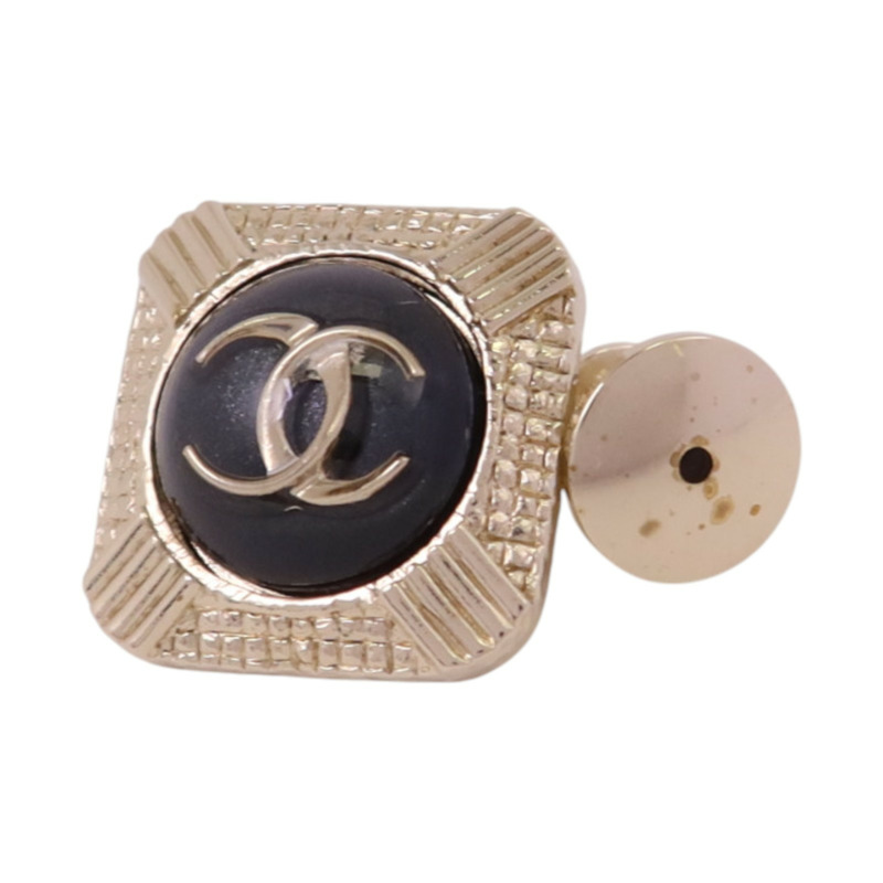 CHANEL 金屬/水鑽/PVC Brooch金扣胸針-4