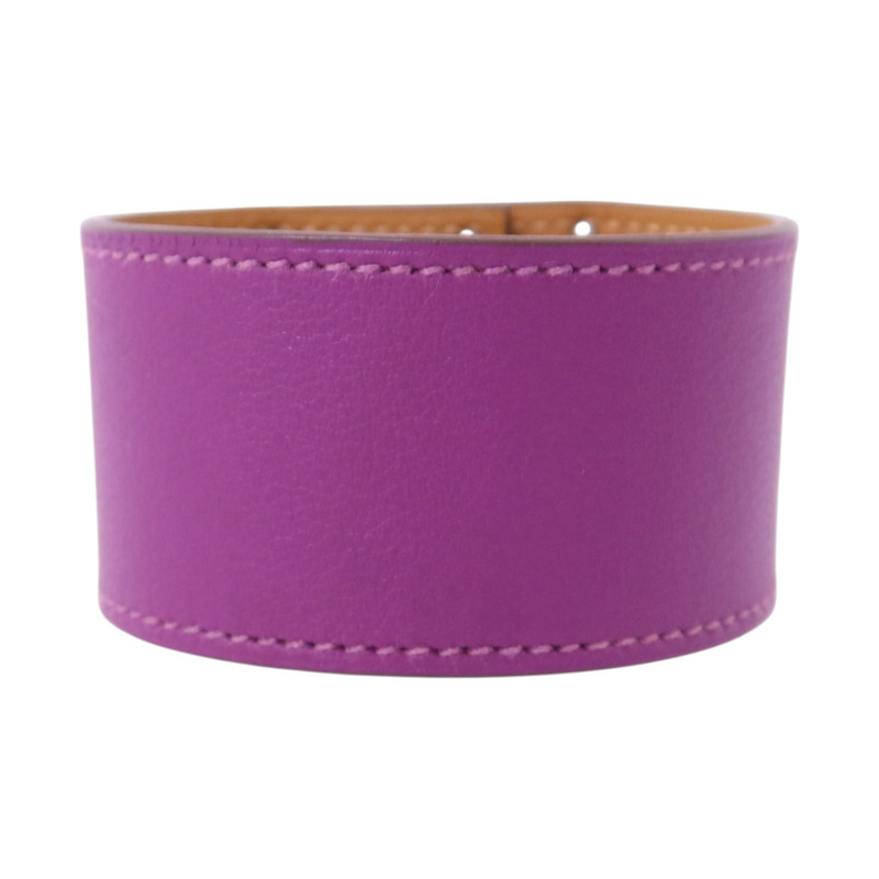 HERMES Swift皮革Kelly Dog Bracelet銀扣手鏈-2