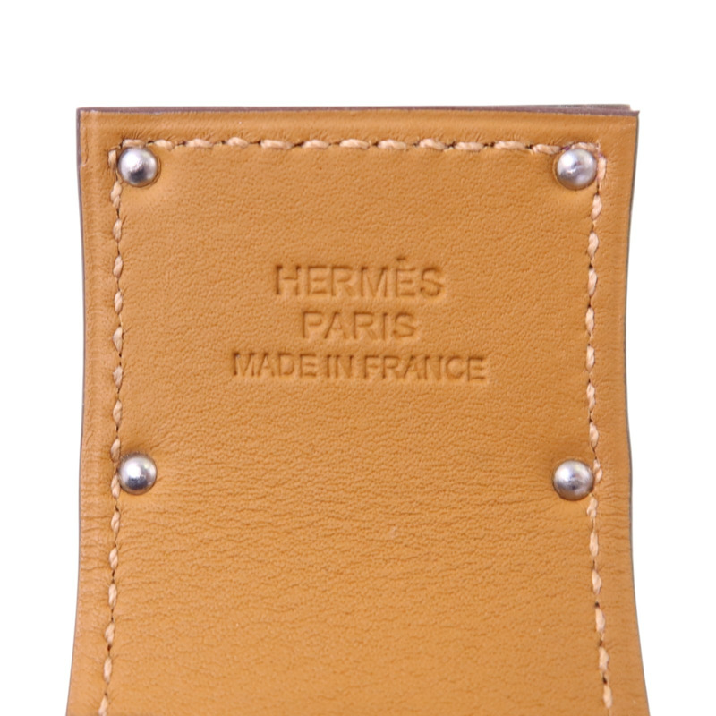 HERMES Swift皮革Kelly Dog Bracelet銀扣手鏈-7
