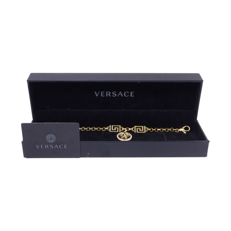VERSACE 金屬/水鑽Medusa Chain Bracelet金扣手鏈-9