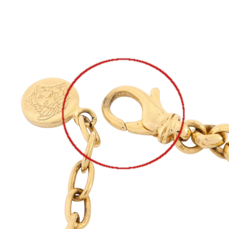 VERSACE 金屬/水鑽Medusa Chain Bracelet金扣手鏈-11