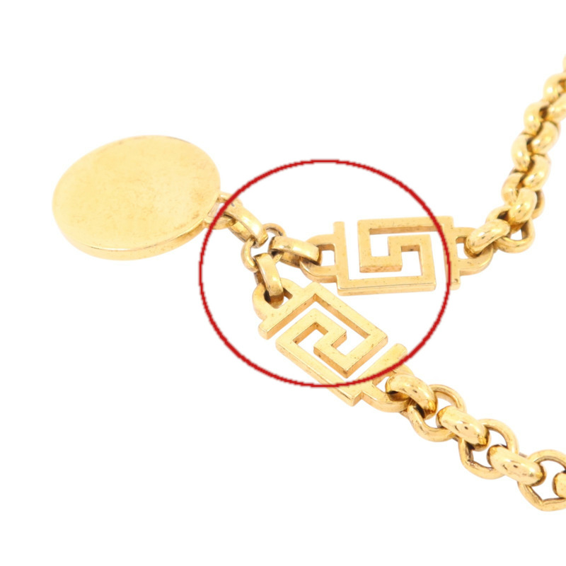 VERSACE 金屬/水鑽Medusa Chain Bracelet金扣手鏈-12