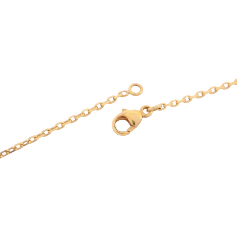 HERMES 金屬/琺瑯Mini Pop H Necklace金扣項鏈-4