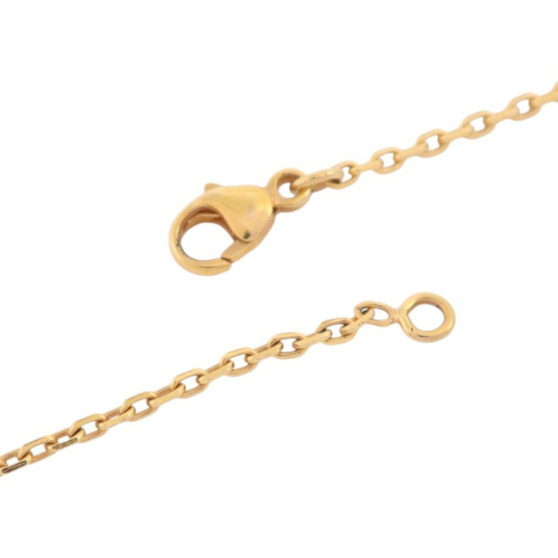 HERMES 金屬/琺瑯Mini Pop H Necklace金扣項鏈-5