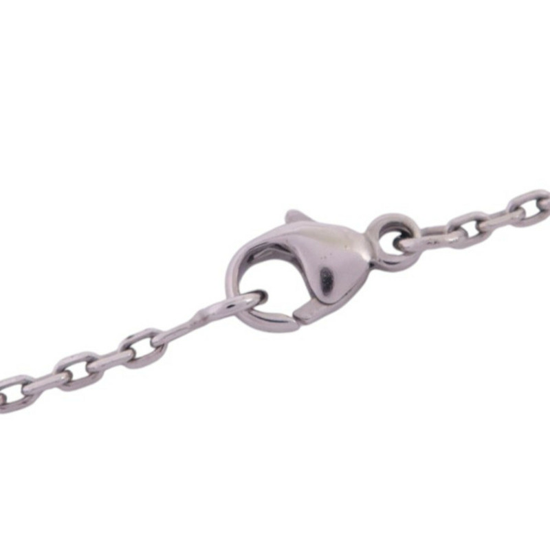 HERMES 金屬/琺瑯Mini Pop H Necklace銀扣項鏈-3