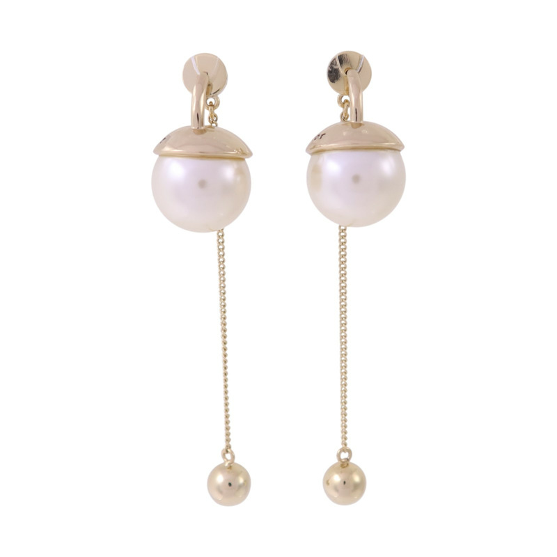 Dior 金屬/仿珍珠Tribales Earrings金扣耳環-0