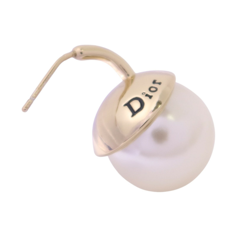 Dior 金屬/仿珍珠Tribales Earrings金扣耳環-5