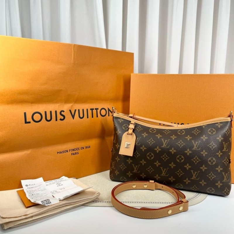 LV路易威登 26年1月全新全套 芯片款 新款橫版Carry all單肩包 美麗大方 容量剛好 適合日常使用-0