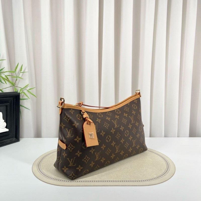 LV路易威登 26年1月全新全套 芯片款 新款橫版Carry all單肩包 美麗大方 容量剛好 適合日常使用-2