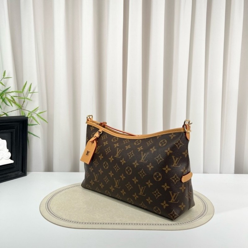 LV路易威登 26年1月全新全套 芯片款 新款橫版Carry all單肩包 美麗大方 容量剛好 適合日常使用-6