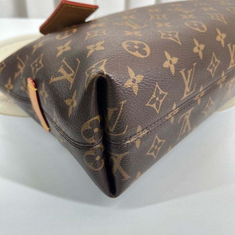 LV路易威登 26年1月全新全套 芯片款 新款橫版Carry all單肩包 美麗大方 容量剛好 適合日常使用-13