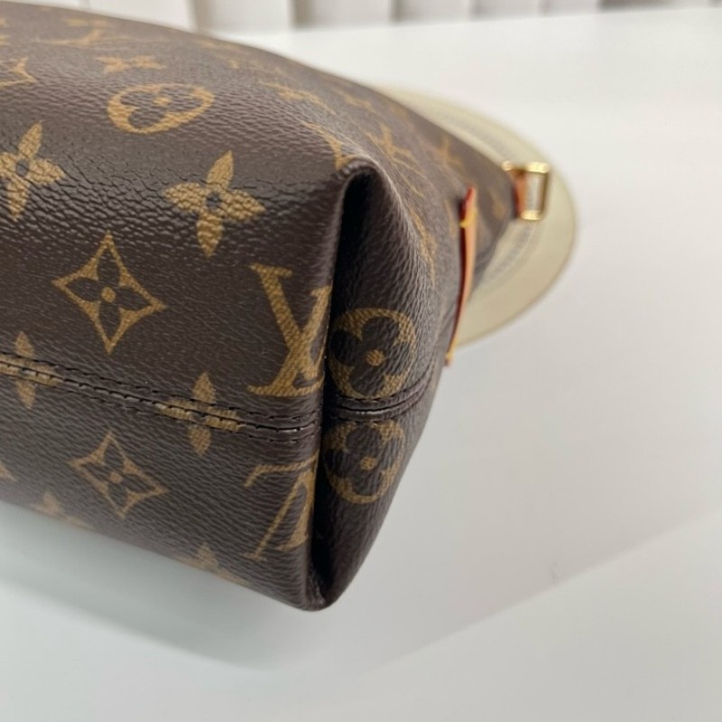 LV路易威登 26年1月全新全套 芯片款 新款橫版Carry all單肩包 美麗大方 容量剛好 適合日常使用-15