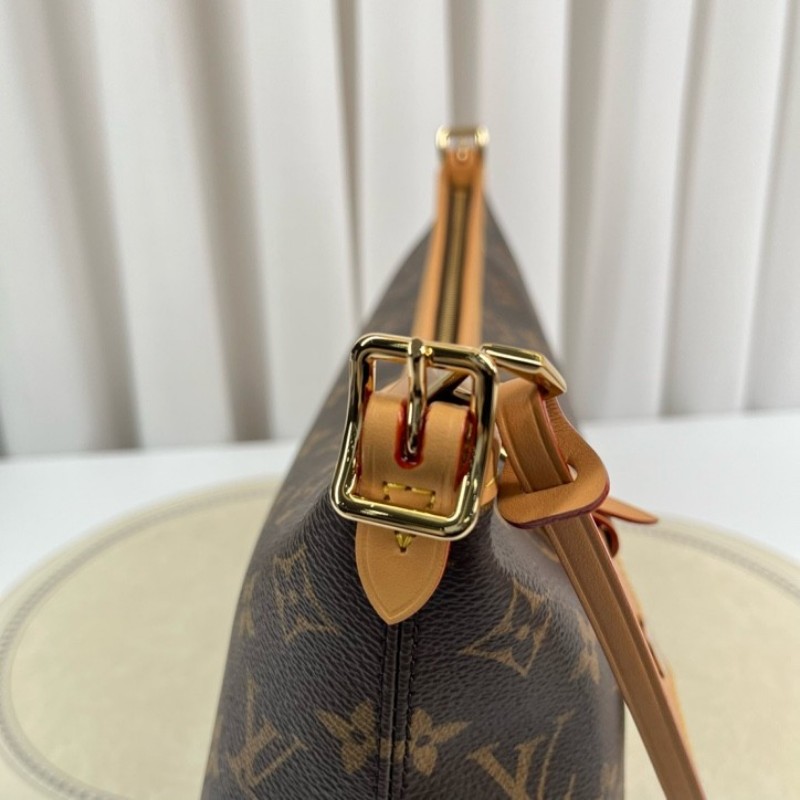 LV路易威登 26年1月全新全套 芯片款 新款橫版Carry all單肩包 美麗大方 容量剛好 適合日常使用-22