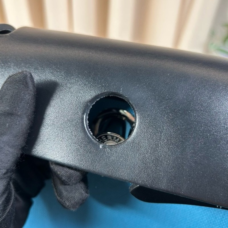 愛馬仕Hermes 藍拼黑hebag31銀扣手提單肩帆布包 B刻-21