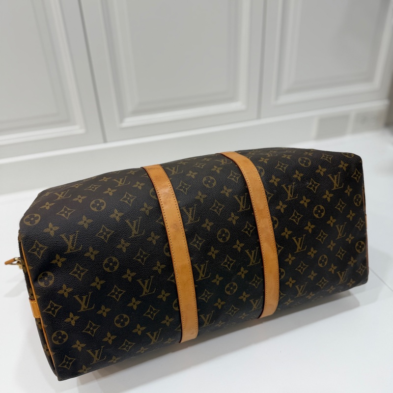 Louis Vuitton LV Keepall 50 旅行袋 旅行包 登機袋 登機包 手提包 肩背包 斜背包-3