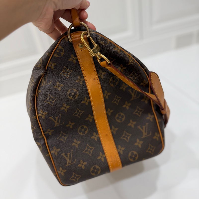 Louis Vuitton LV Keepall 50 旅行袋 旅行包 登機袋 登機包 手提包 肩背包 斜背包-4