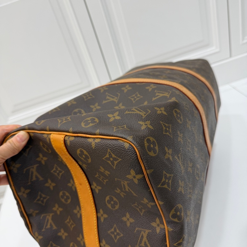 Louis Vuitton LV Keepall 50 旅行袋 旅行包 登機袋 登機包 手提包 肩背包 斜背包-7