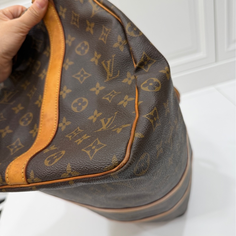 Louis Vuitton LV Keepall 50 旅行袋 旅行包 登機袋 登機包 手提包 肩背包 斜背包-9