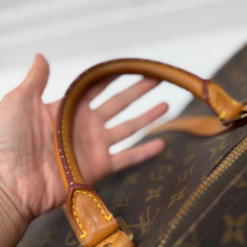 Louis Vuitton LV Keepall 50 旅行袋 旅行包 登機袋 登機包 手提包 肩背包 斜背包-12