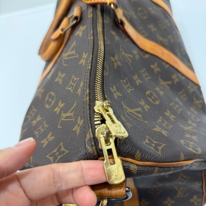 Louis Vuitton LV Keepall 50 旅行袋 旅行包 登機袋 登機包 手提包 肩背包 斜背包-20
