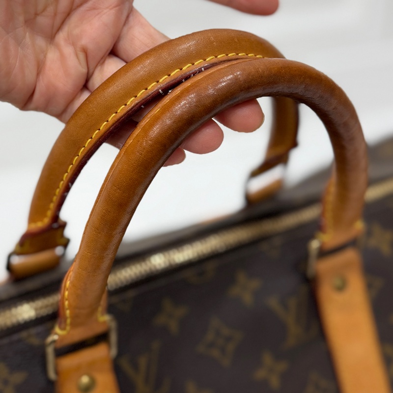 Louis Vuitton LV Keepall 50 旅行袋 旅行包 登機袋 登機包 手提包 肩背包 斜背包-31