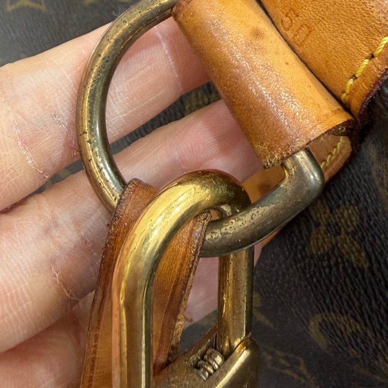 Louis Vuitton LV Keepall 50 旅行袋 旅行包 登機袋 登機包 手提包 肩背包 斜背包-45