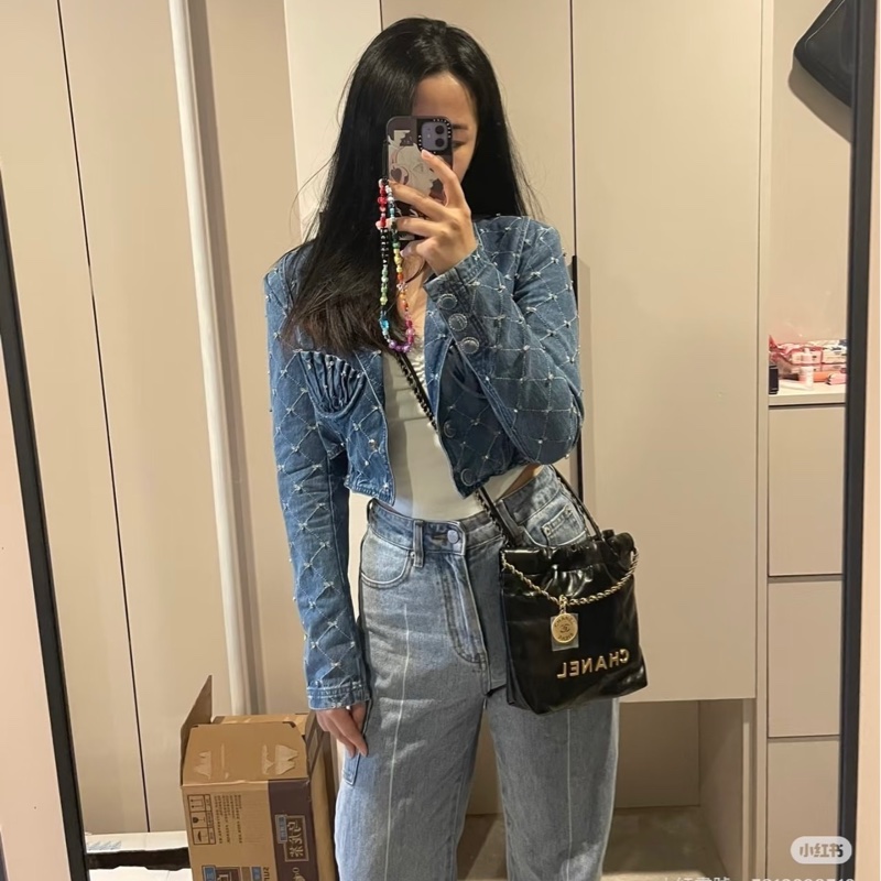 JK國際二手精品✨Chanel 22mini黑金 芯片款-2