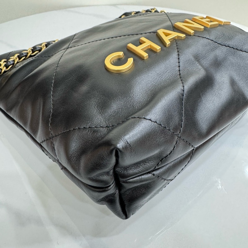 JK國際二手精品✨Chanel 22mini黑金 芯片款-8