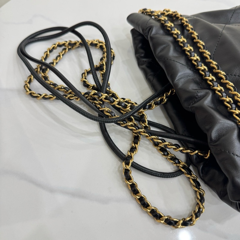 JK國際二手精品✨Chanel 22mini黑金 芯片款-13