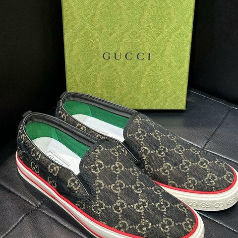 💎Han's house精品服飾💎GUCCI 古馳 TENNIS 1977 滿版 老花 鞋 原價22000