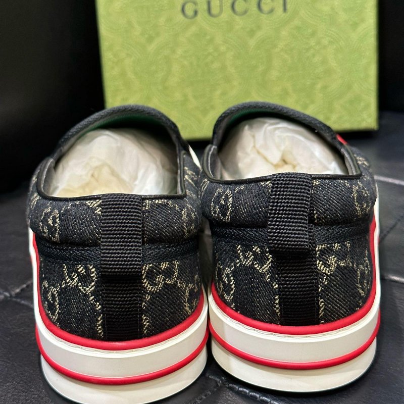 💎Han's house精品服飾💎GUCCI 古馳 TENNIS 1977 滿版 老花 鞋 原價22000-4