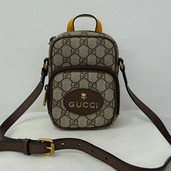 GUCCI PVC 虎頭直式子母斜背-小-0