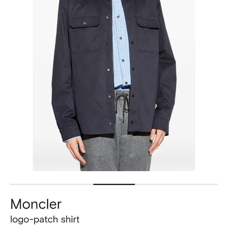 💎Han's house精品服飾💎moncler 黑牌 風衣 外套 襯衫 原價56800-1