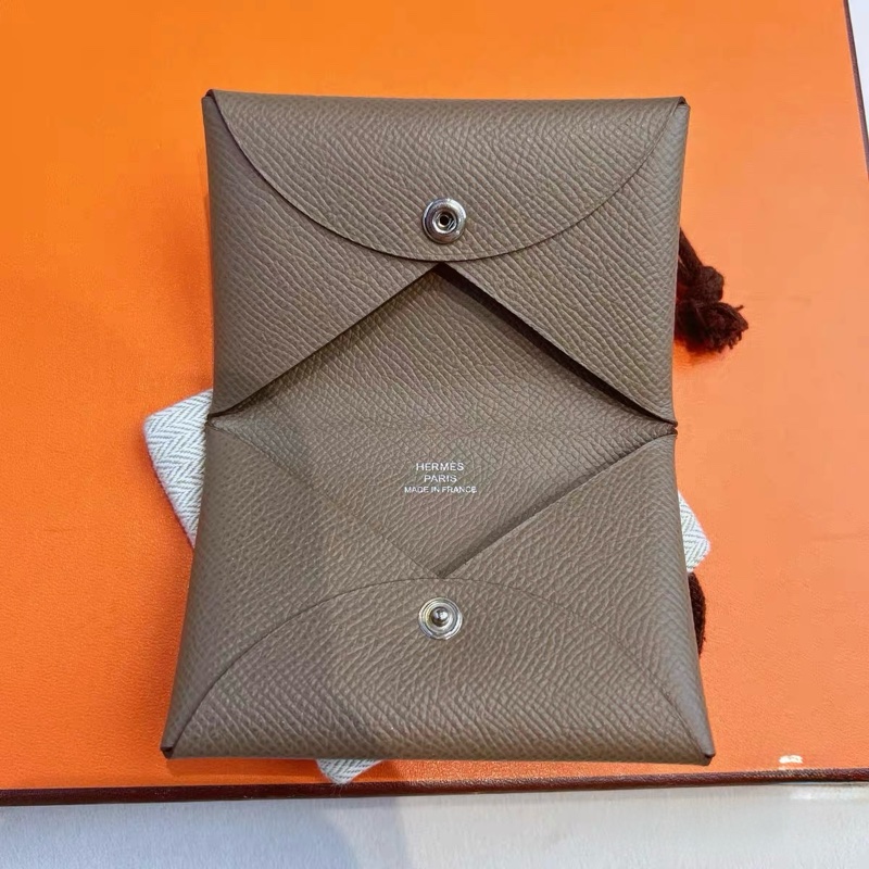 好價！ 愛馬仕 Hermès Calvi 卡夾 大象灰｜耐刮Epsom｜輕便收納-3