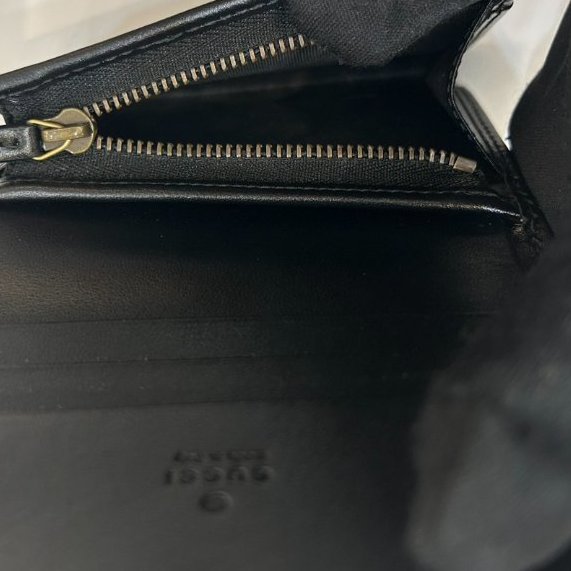 GUCCI黑金釦MARMONT對開短夾-8