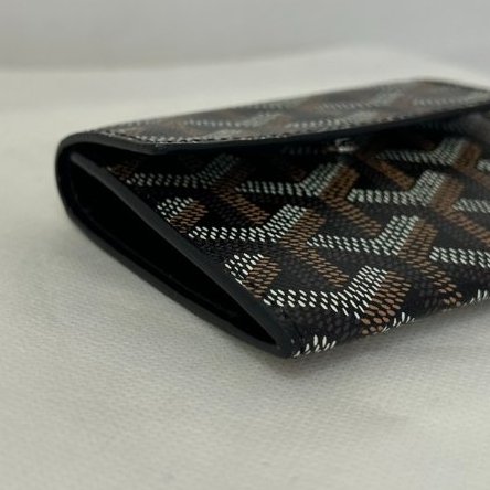 GOYARD黑老花帆布小皮夾-6