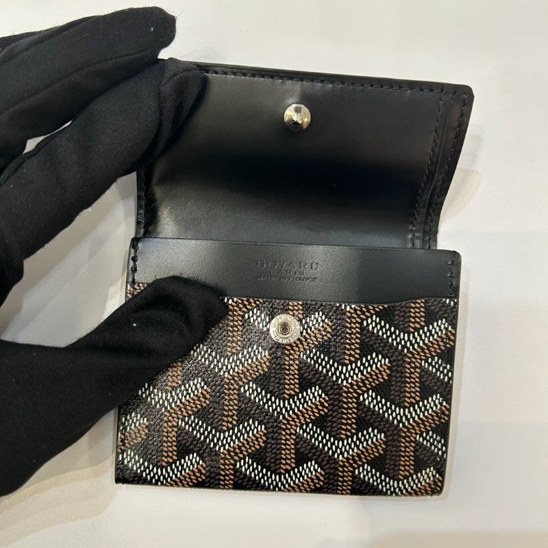 GOYARD黑老花帆布小皮夾-7