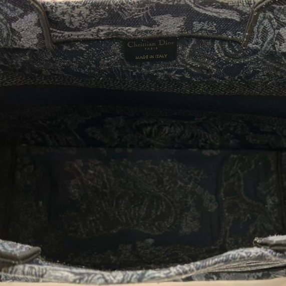 DIOR藍色刺繡TOTE-7