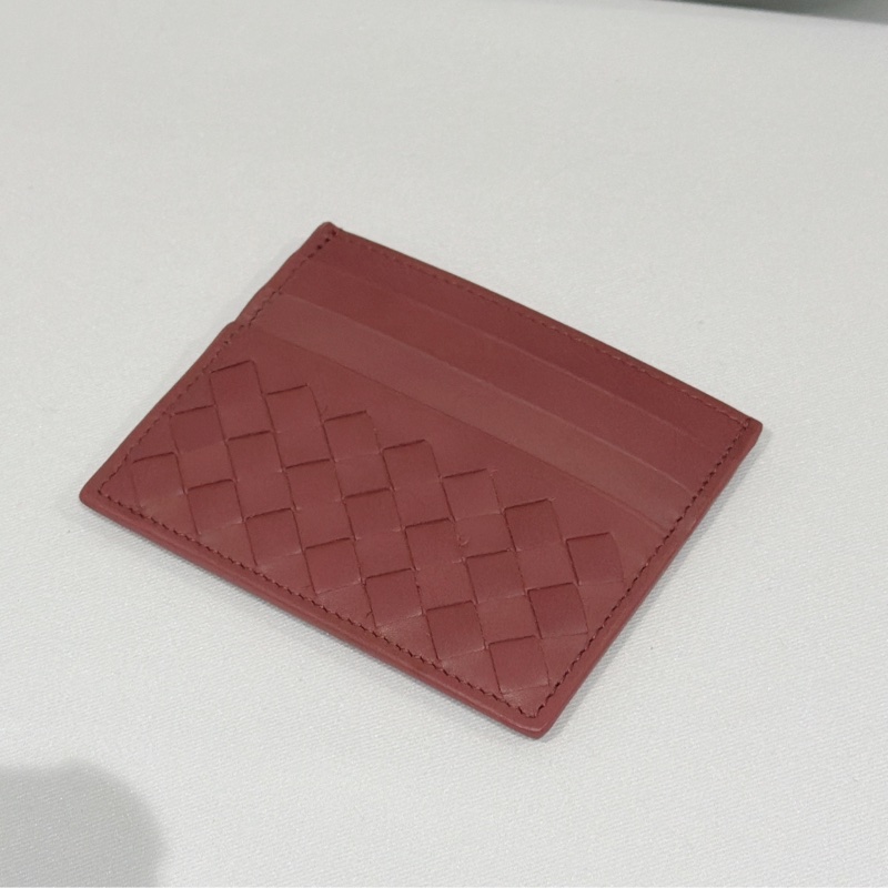 莉亞精品♡ BV 磚紅卡包 二手美品-0