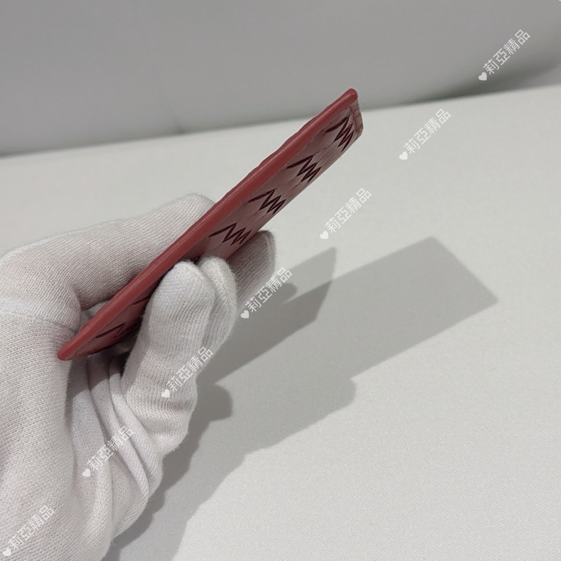 莉亞精品♡ BV 磚紅卡包 二手美品-11