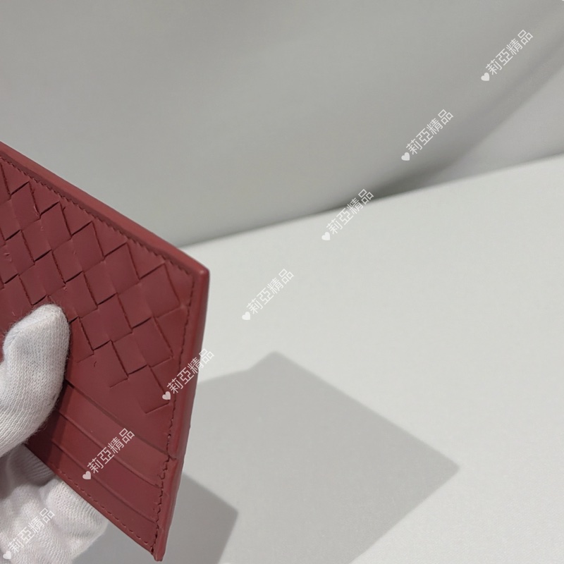 莉亞精品♡ BV 磚紅卡包 二手美品-13