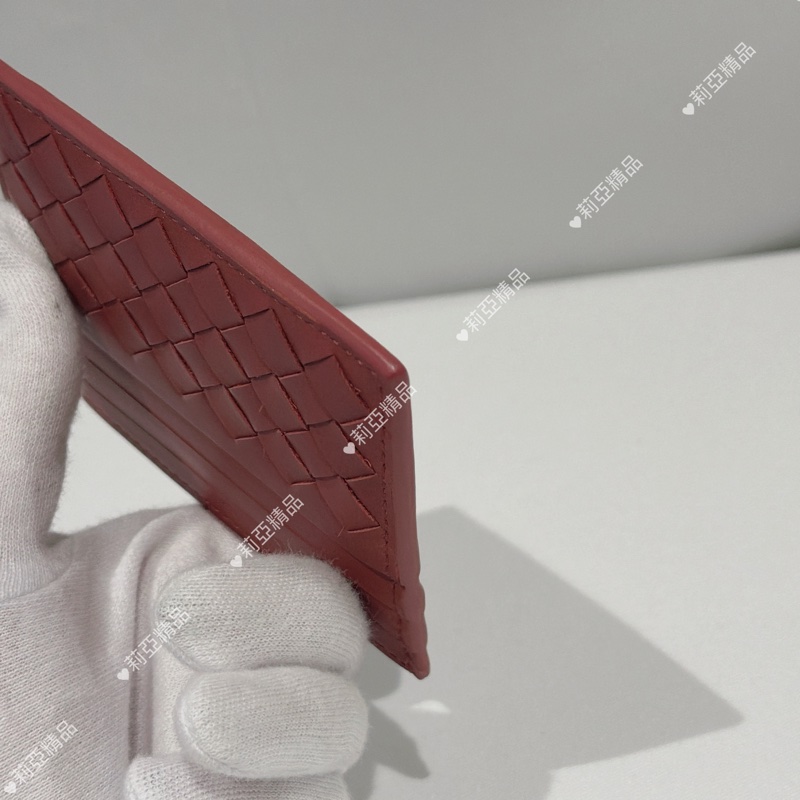 莉亞精品♡ BV 磚紅卡包 二手美品-15