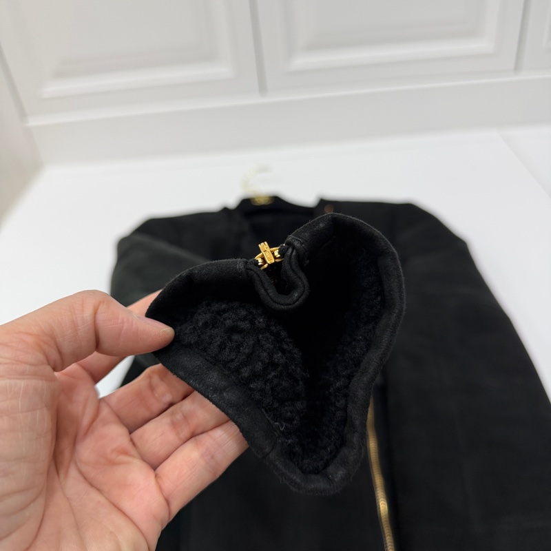 Gucci × Tom Ford 聯名款 黑色 麂皮 真皮 大衣 長版大衣 長大衣 皮外套 夾克-17