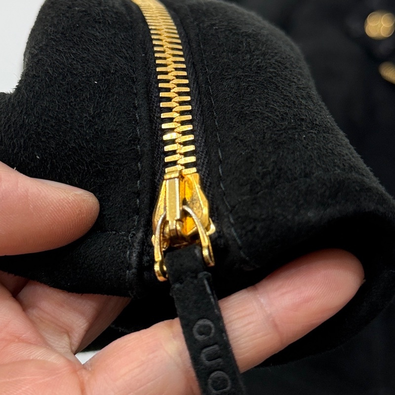 Gucci × Tom Ford 聯名款 黑色 麂皮 真皮 大衣 長版大衣 長大衣 皮外套 夾克-22