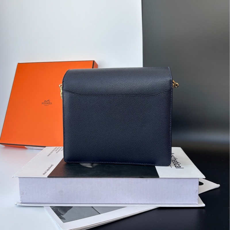 Hermes mini Roulis 午夜藍金扣-2