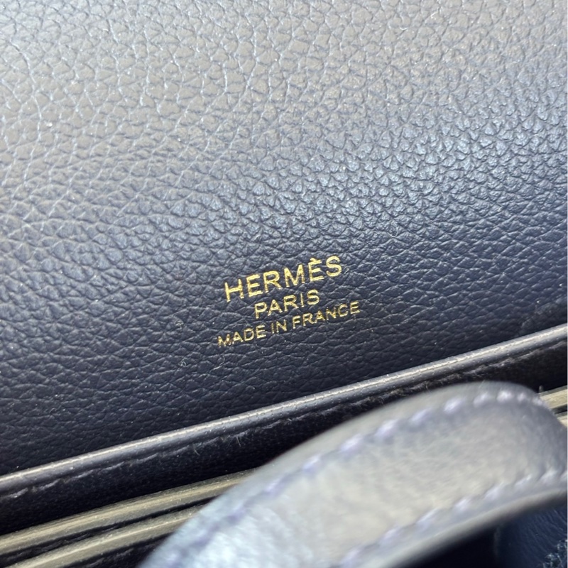 Hermes mini Roulis 午夜藍金扣-8