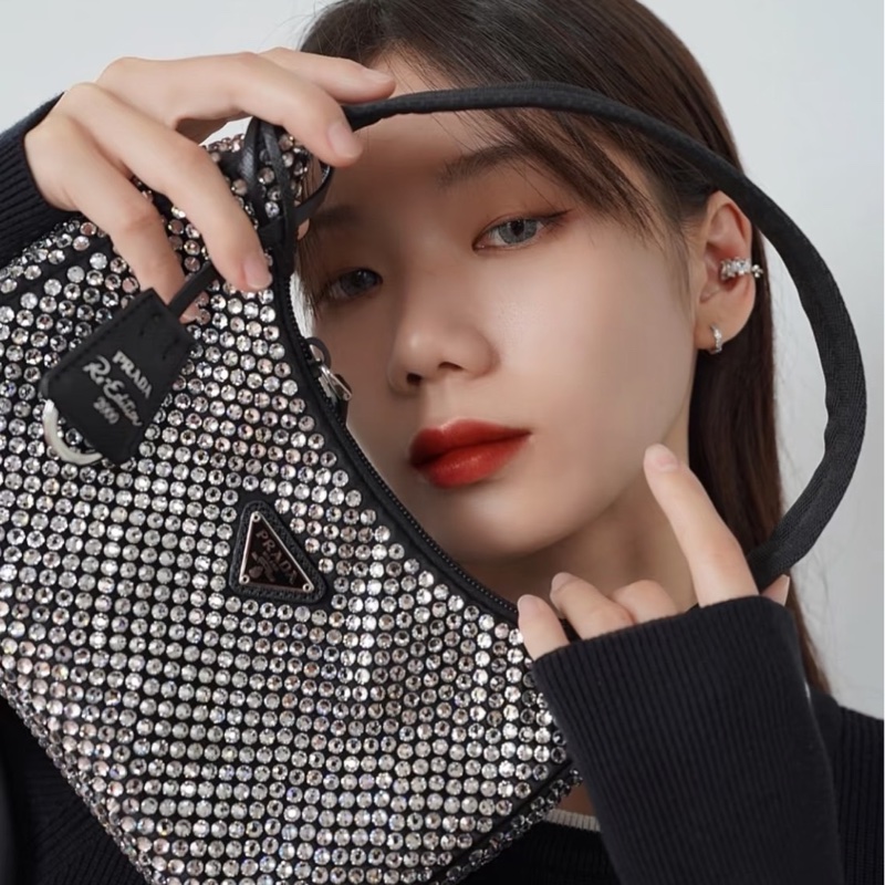 Prada 普拉達 PRADA 滿鑽 HOBO-1