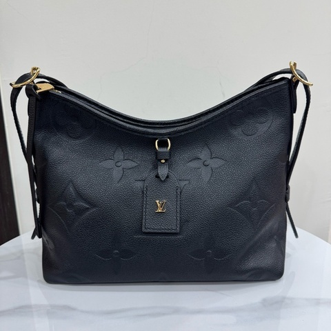 JK國際二手精品✨LV Carryall pm 黑壓紋 晶片款