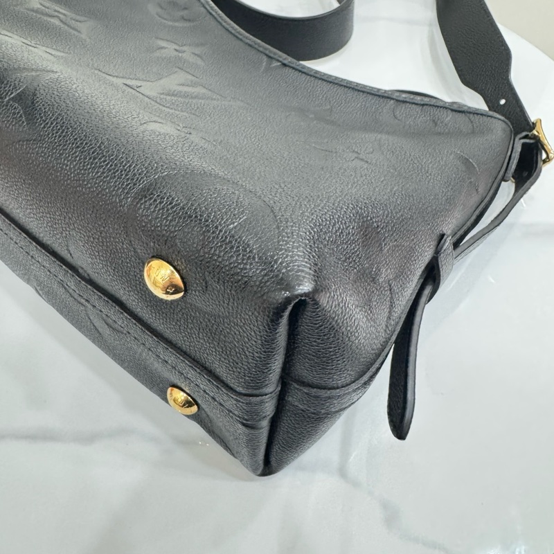 JK國際二手精品✨LV Carryall pm 黑壓紋 晶片款-9