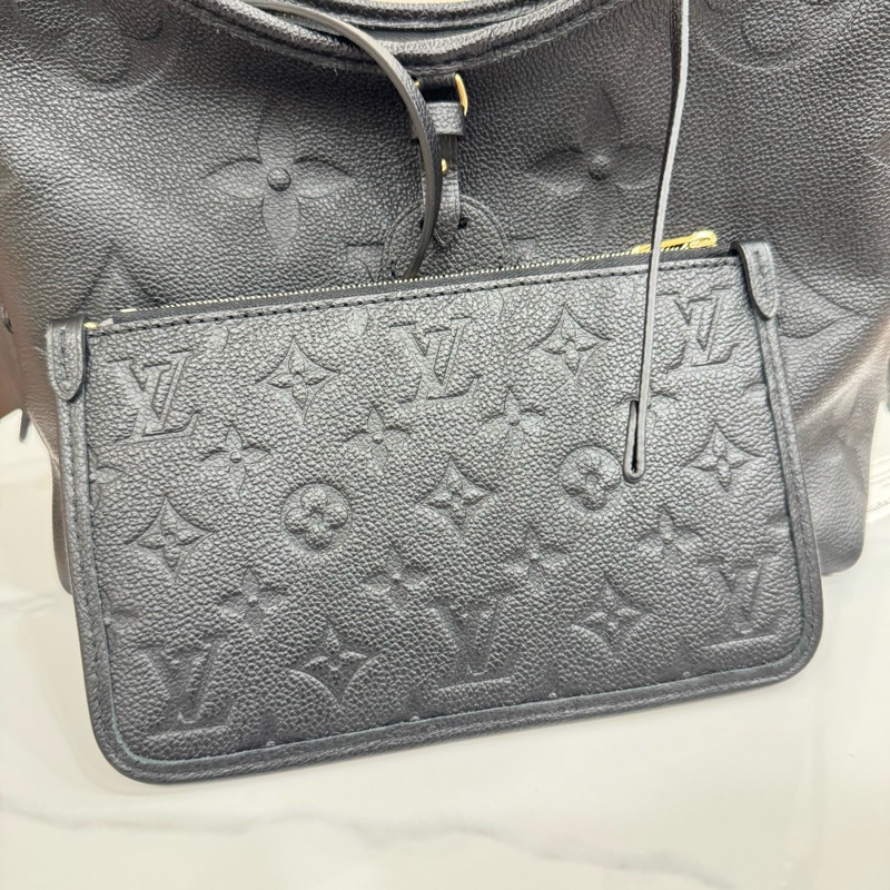 JK國際二手精品✨LV Carryall pm 黑壓紋 晶片款-15